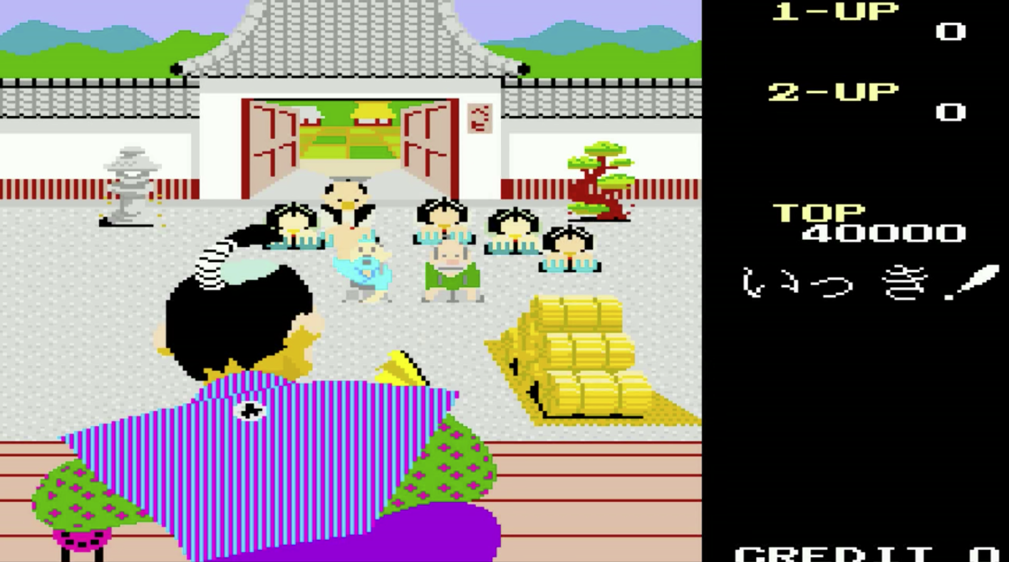 台灣玩家可能比較陌生的《忍者大決戰》大型電玩版，有以當時標準相當豪華的劇情展示畫面。