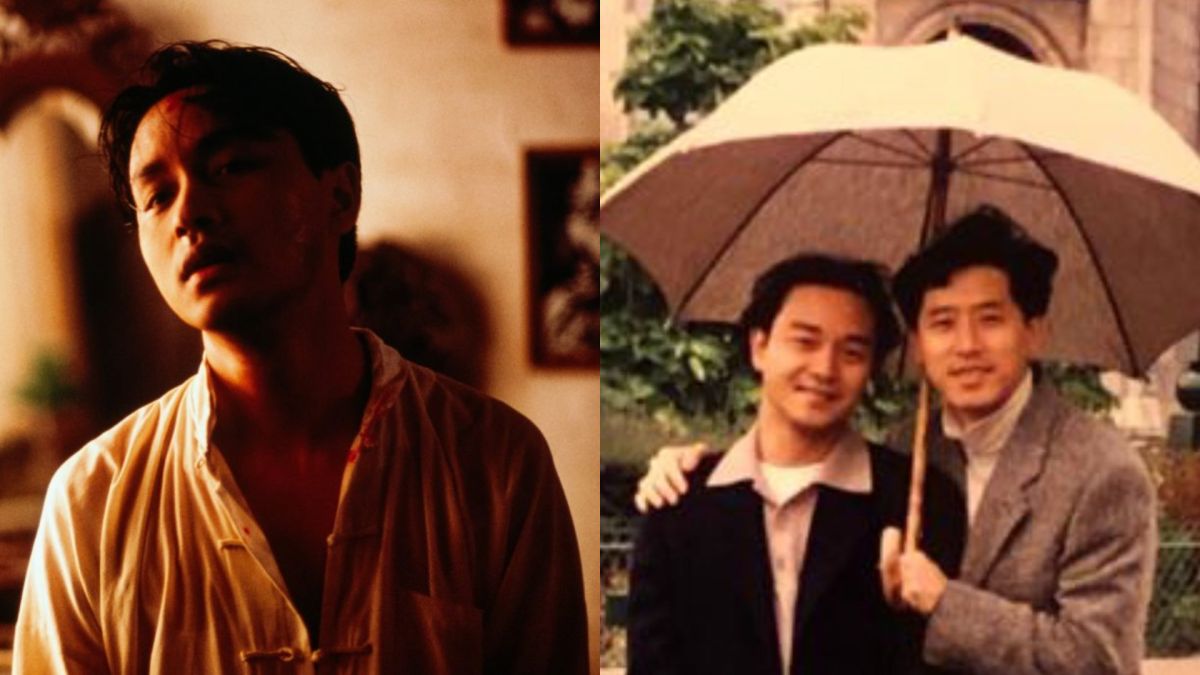 ▲張國榮（左圖）逝世17週年，生前摯愛唐鶴德曝光一張與哥哥珍貴的合照追悼。（圖／劇照、唐鶴德IG）