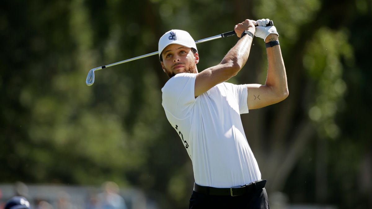 ▲Stephen Curry愛打高球出了名。（圖／美聯社／達志影像）