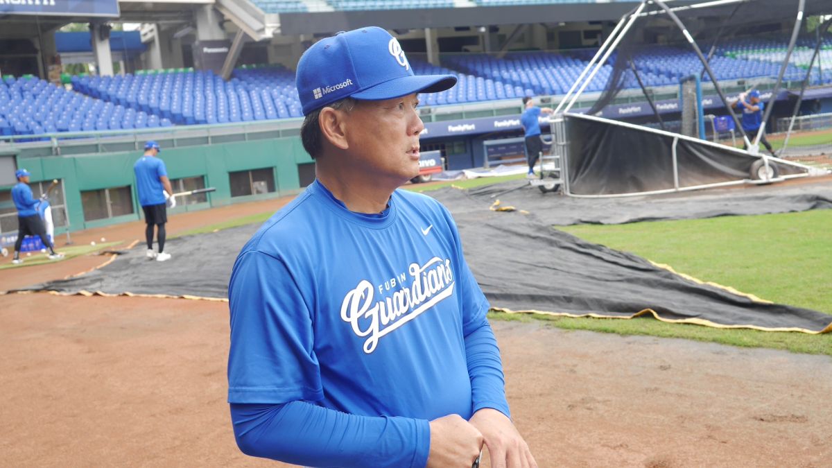 中職富邦悍將總教練洪一中（圖／吳政紘攝）