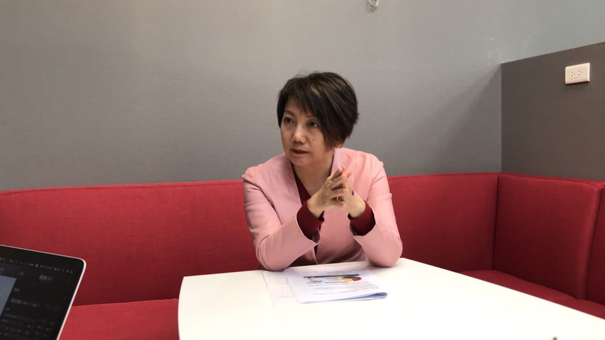 ▲民進黨立委范雲呼籲傅崐萁主動辭去立委職務。（圖／記者陳明安攝）