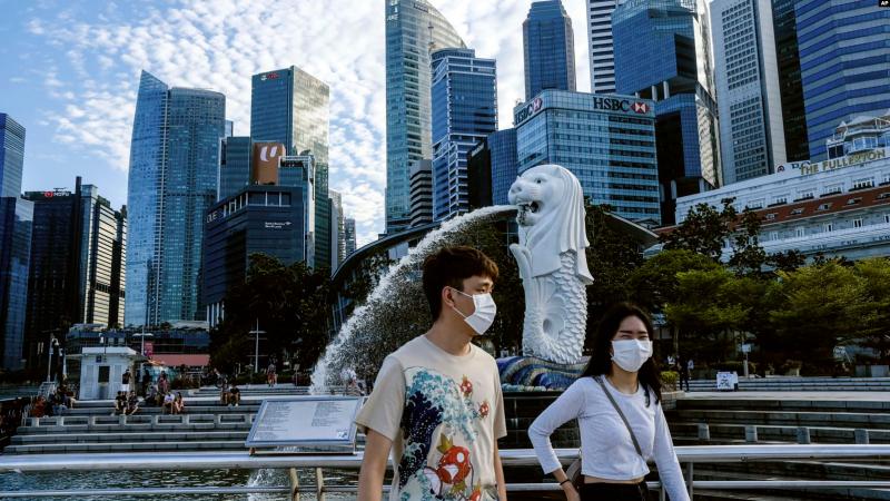 ▲新加坡近日受到新冠肺炎疫情影響。（圖／美聯社／達志影像）