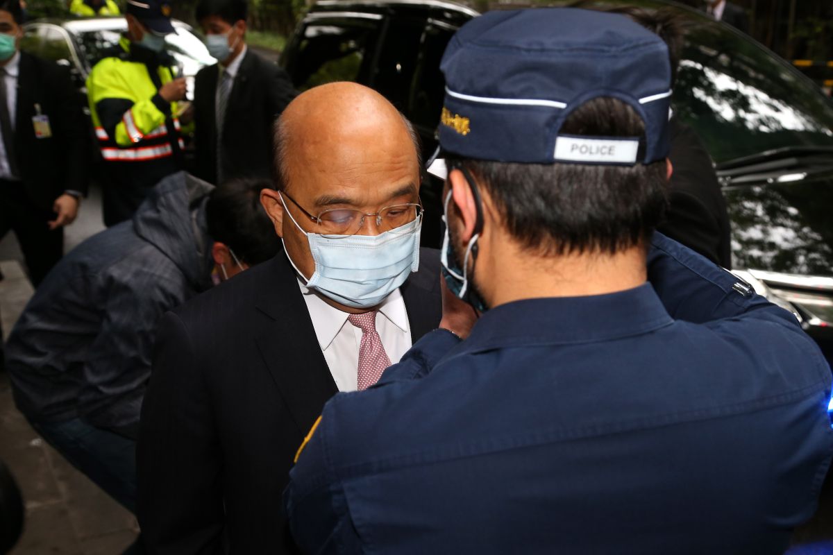 行政院長蘇貞昌7日赴立法院備詢。( 圖 / 記者林柏年攝 )