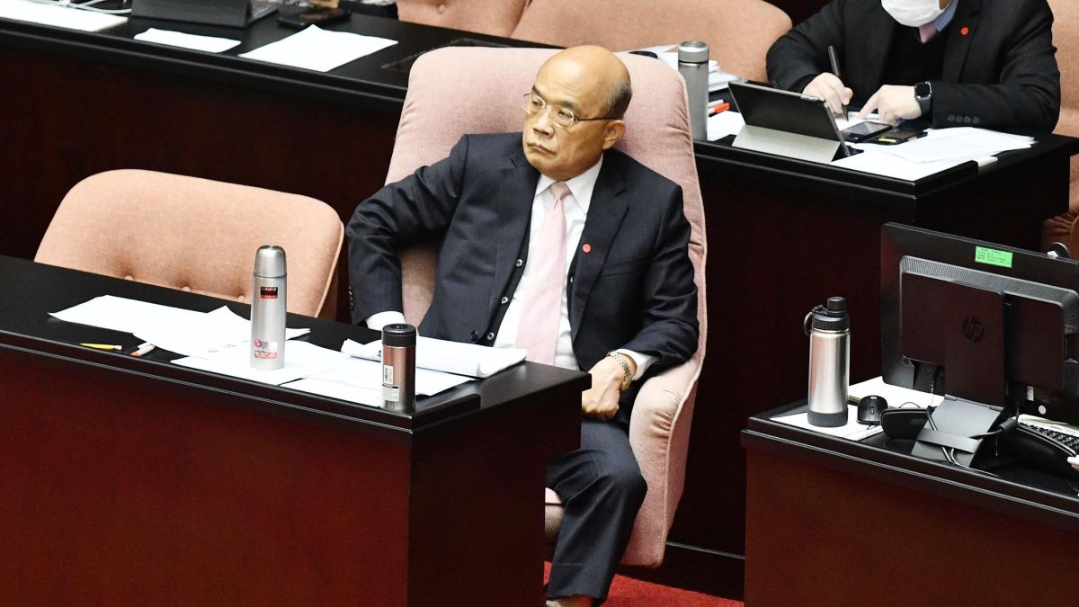 行政院長蘇貞昌7日赴立法院備詢。( 圖 / 記者林柏年攝 )