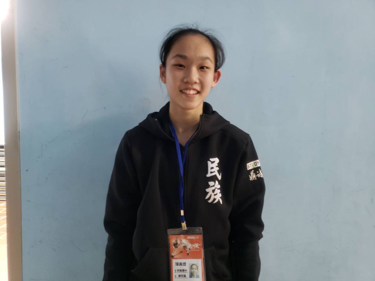 民族國中前鋒劉芳瑜。（圖／黃建霖攝）
