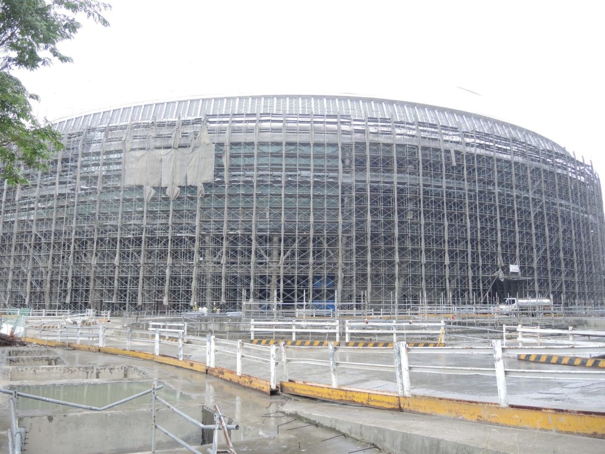 ▲台北大巨蛋自2015年停工至今，日前通過環差，復工有望。（圖／信義房屋提供）