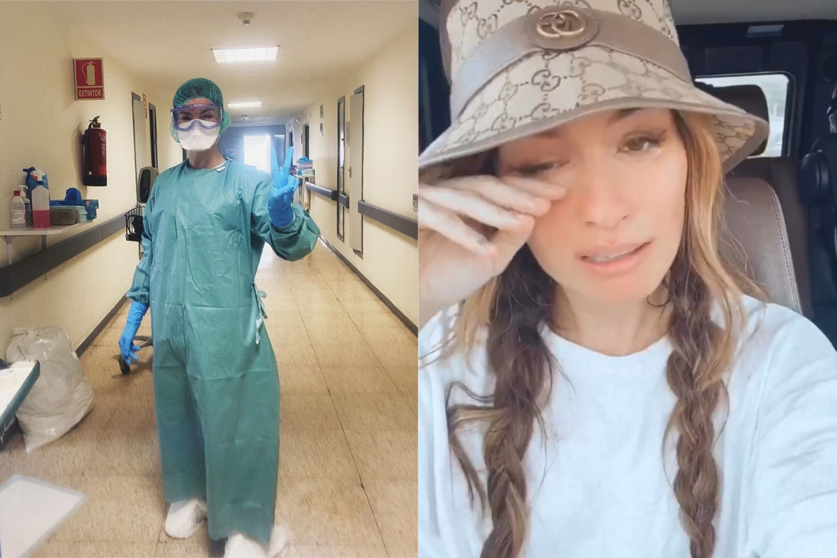 ▲西班牙網紅Madame de Rosa回鍋當護理師，5天後就確診新冠肺炎。（合成圖／翻攝madamederosa IG）