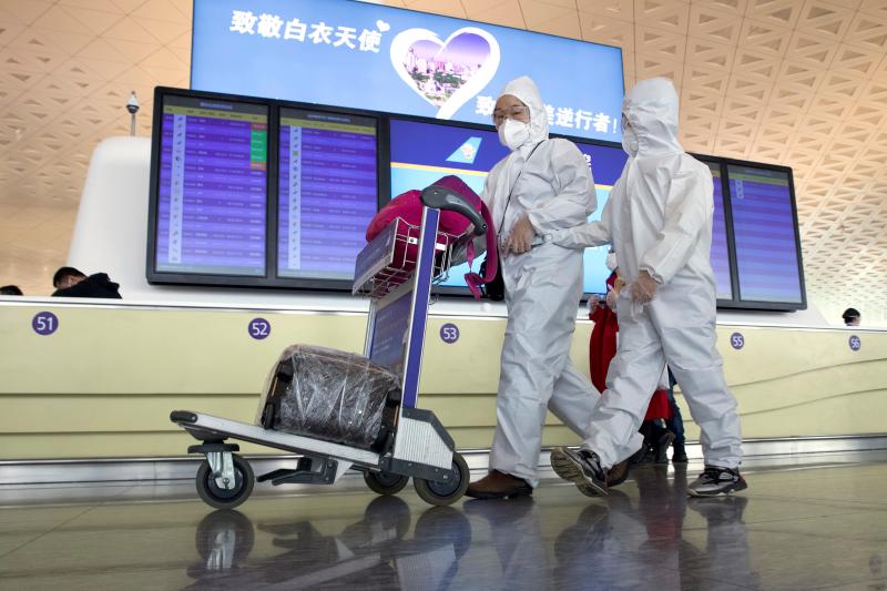 ▲中國湖北省武漢解除76天的封城，武漢天河機場恢復國內航班。（圖／美聯社／達志影像）