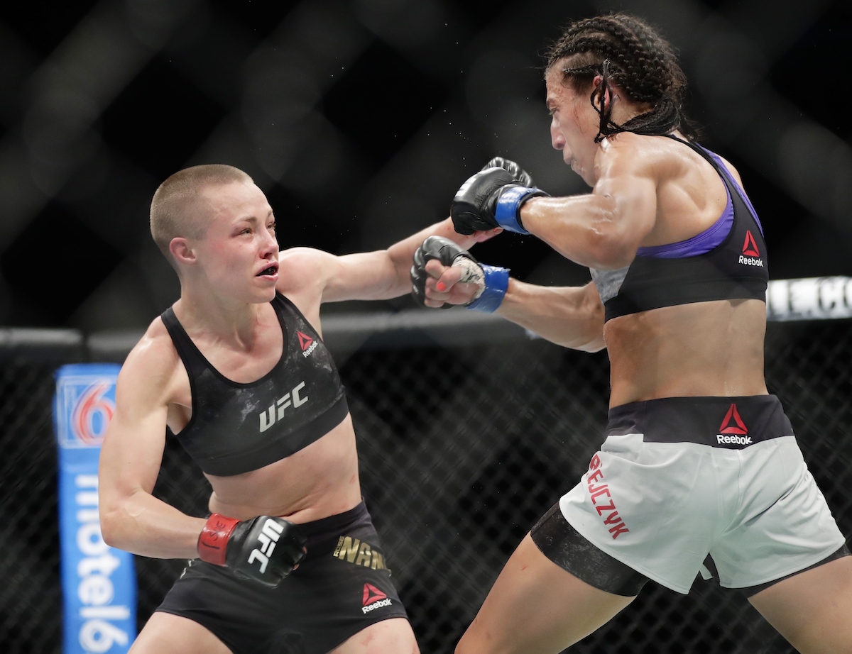 Rose Namajunas(左)（圖／美聯社／達志影像）