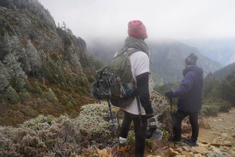 Natalis以鏡頭記錄在臺灣爬山的經驗，並創立YouTube頻道「Laotang老唐」分享臺灣山岳之美，其中年初發布的影片「雪山之兩日行」引起許多在台外國人的迴響（Natalis提供）