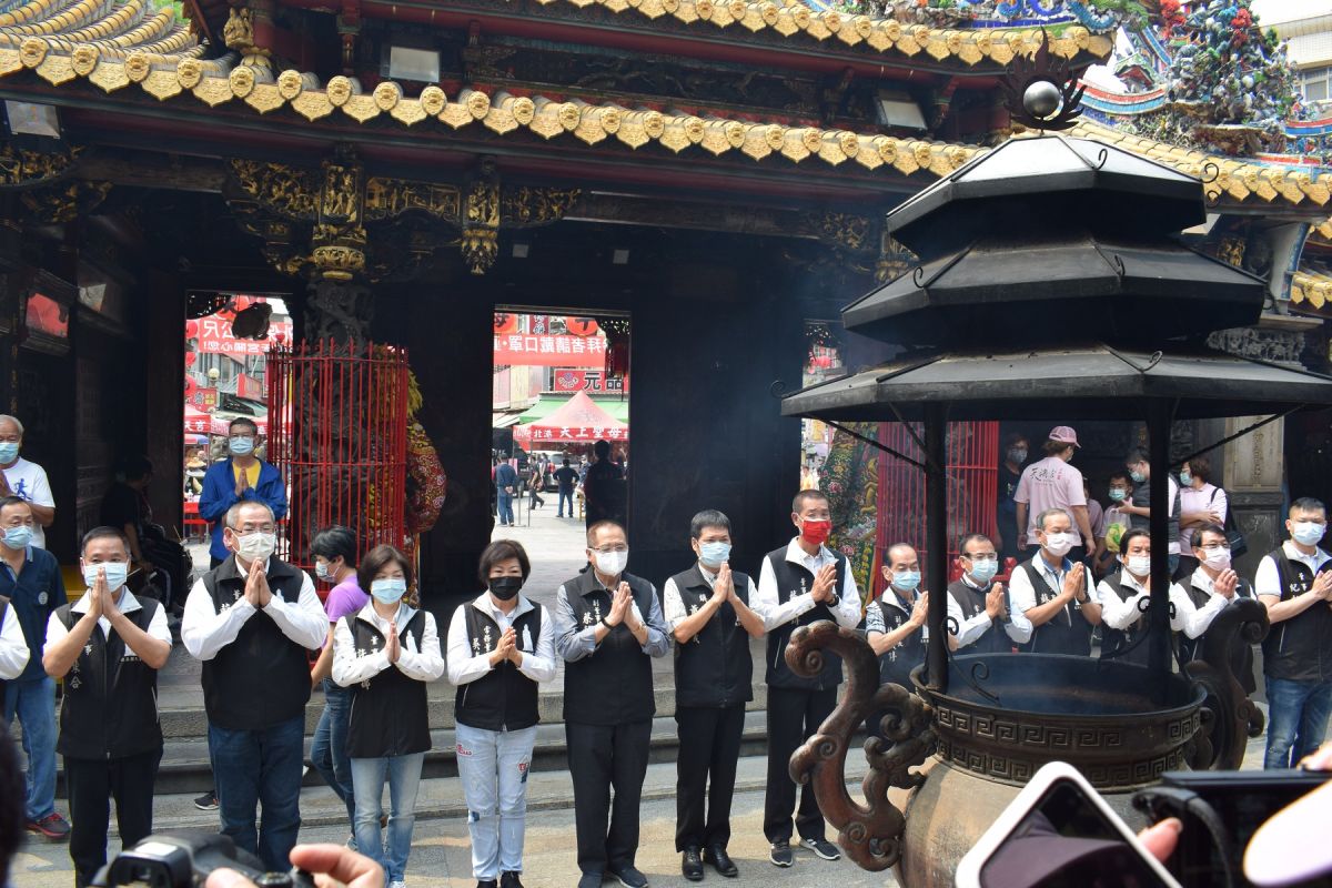 ▲北港朝天宮發起「媽祖慈悲月全台素食結萬緣」活動。（圖／記者洪佳伶攝,2020.04.11）