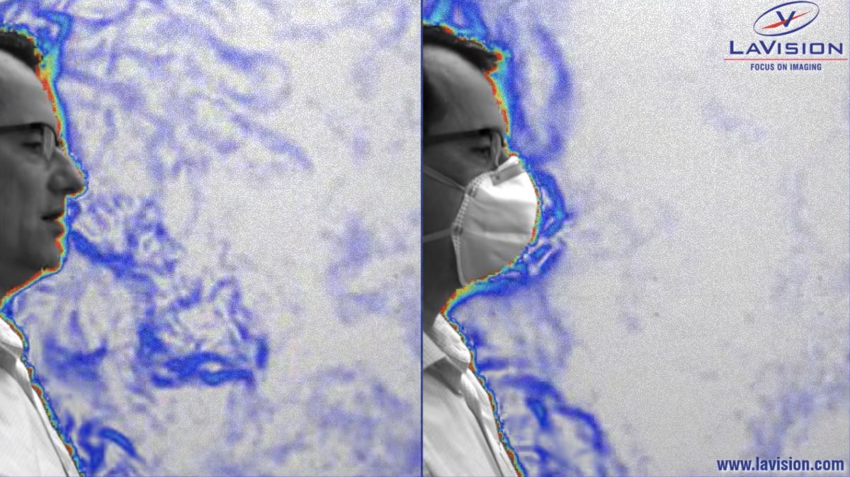 ▲德國人曝「戴口罩氣流變化」，影像曝光超驚人。（圖／翻攝自影片）