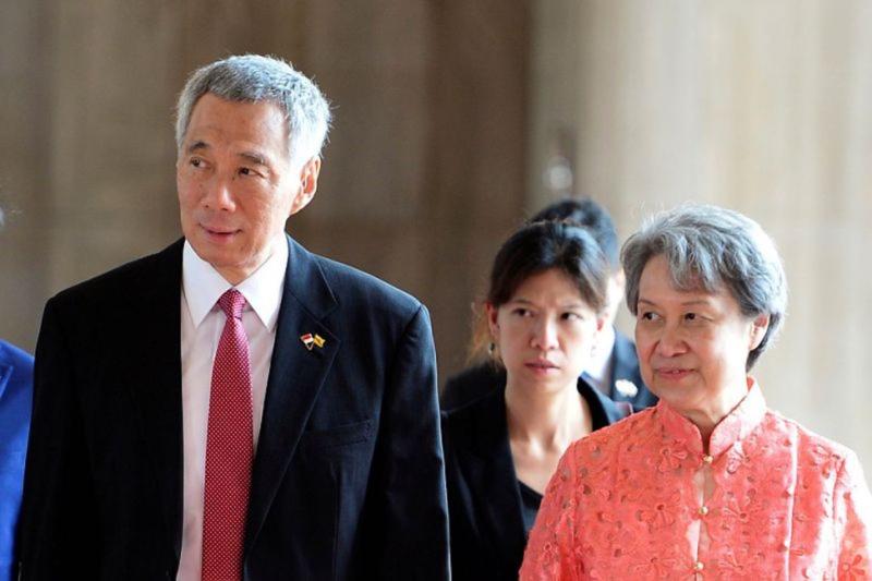 ▲新加坡總理李顯龍（左）、夫人何晶（右）。（圖／翻攝自推特）
