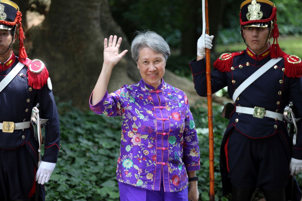 ▲新加坡總理夫人何晶（圖／美聯社／達志影像）