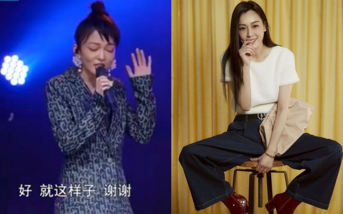 ▲張韶涵（左）演唱范瑋琪（右）歌曲《如果的事》時，還沒結束就急忙卡歌。（圖／翻攝音樂車禍現場微博、范瑋琪臉書） 