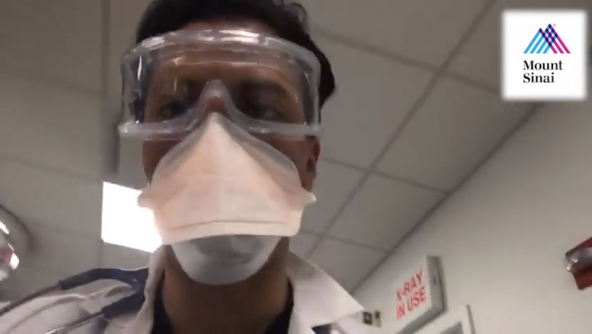 ▲紐約醫師艾瑞克·布魯廷格（Erik Blutinger）記錄下急診的一天。（圖／翻攝The Mount Sinai Hospital臉書）