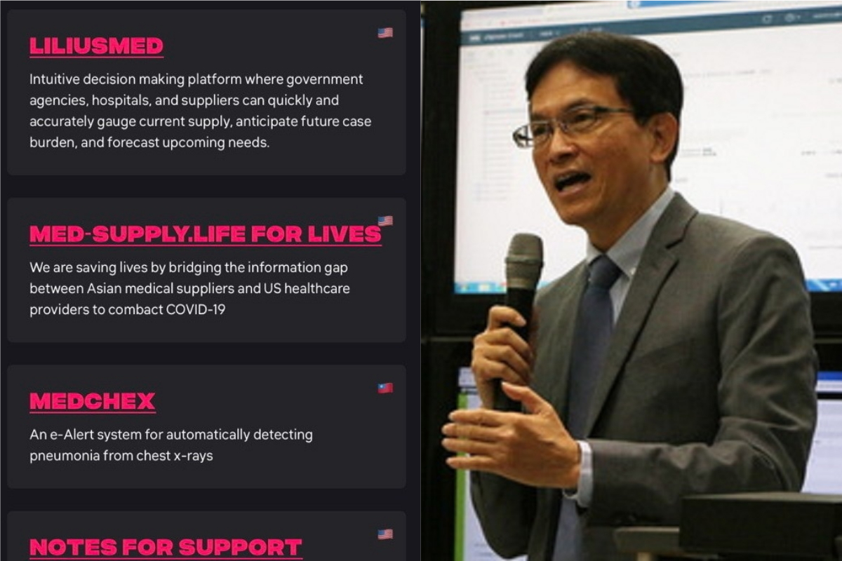 ▲成大資訊工程系特聘教授蔣榮先所率領的研究團隊成果，登上 WHO 等單位所舉辦的活動頁面上。（圖／翻攝 covidglobalhackathon.com 、成功大學新聞中心）