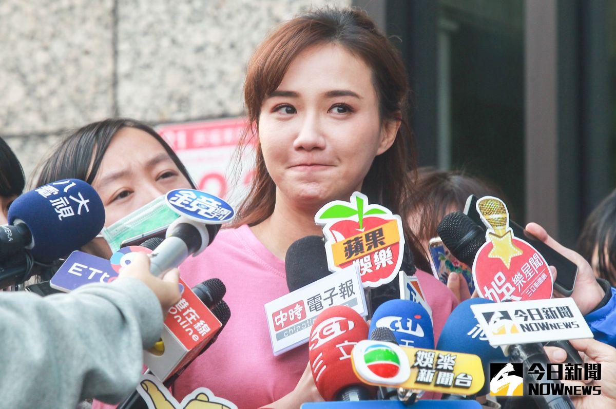 ▲何妤玟宣布結束8年婚姻後，首度出面向媒體說明近況。（圖／記者葉政勳攝 , 2020.04.14）