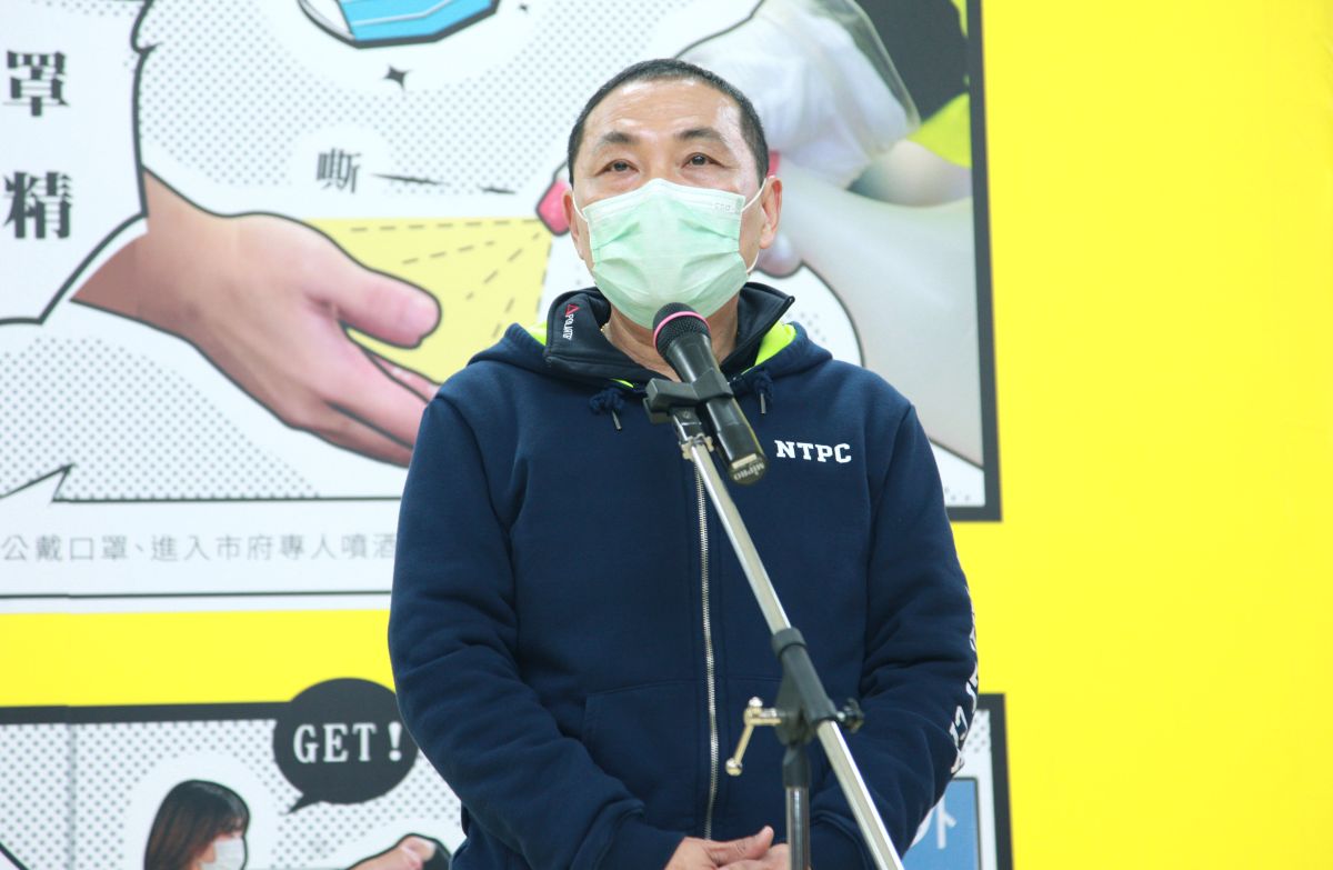 ▲媒體問侯友宜新北市是否會跟進執行實名制洽公，侯則表示目前新北市府管控還算得宜，若有必要時才會考慮。（圖／記者李春台攝, 2020.04.15）