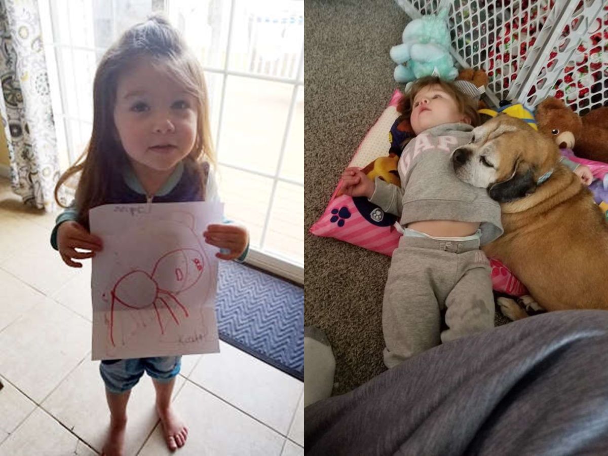 梅茜打起精神，把對肯德爾的祝福全畫進了這幅肖像畫裡。（圖／Crystal Hopkins）