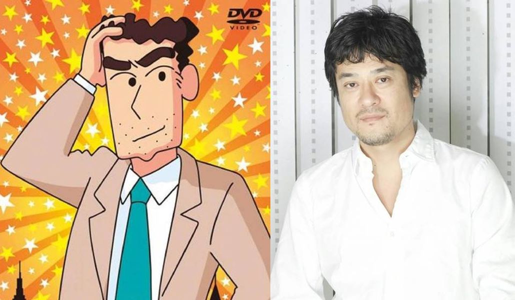 ▲《蠟筆小新》爸爸聲優藤原啟治（右）過世。（圖／翻攝日網＆藤原啟治社群網站）