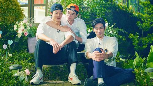 ▲張軒睿（中）主動揪章廣辰（右）、許光漢回民宿幫忙 。（圖／公視提供） 