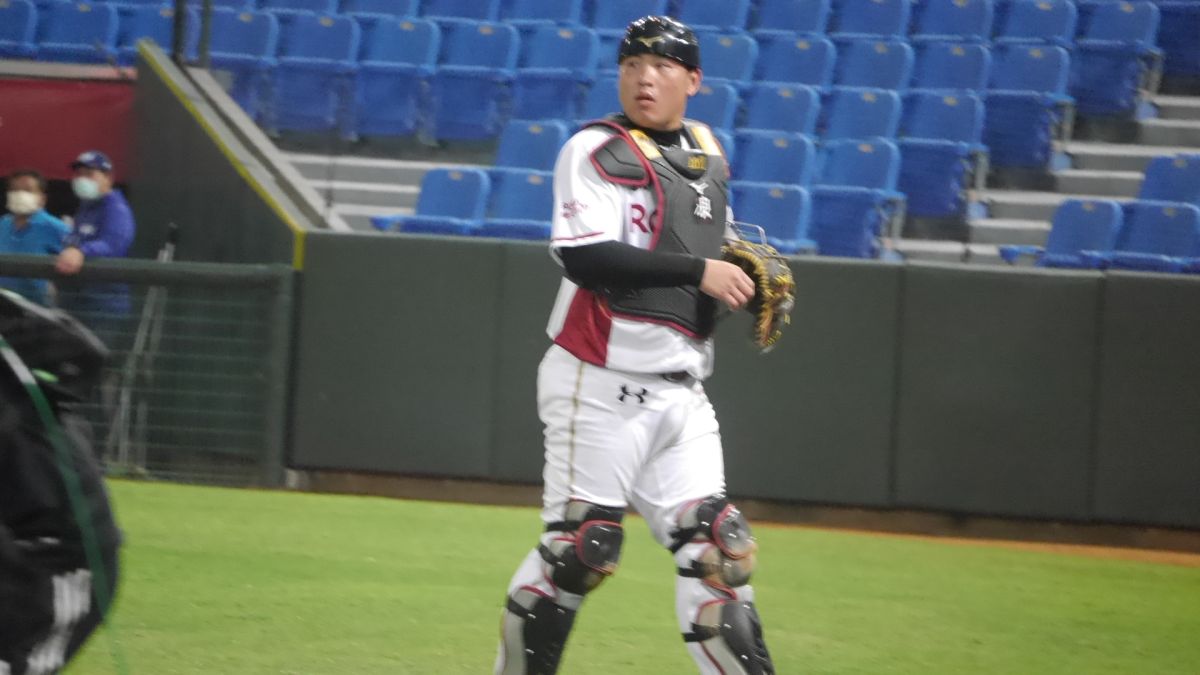 ▲樂天桃猿隊林泓育。（圖／吳政紘攝）