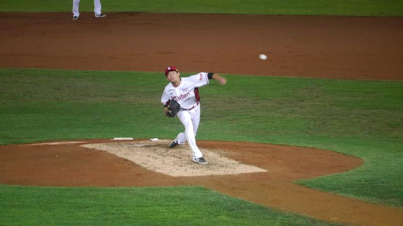 樂天桃猿隊王溢正。（圖／吳政紘攝）