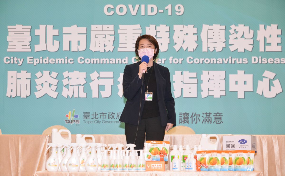 ▲台北市副市長黃珊珊表示，此次的捐贈物資預計會有927所公立高中、國中、小學及幼兒園逾27萬名學童皆能受惠。（圖/公關照片）