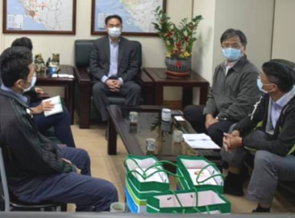 ▲交通部公路總局第三區養護工程處拜會高雄市政府交通局。(圖／記者黃守作攝，2020.04.17) 