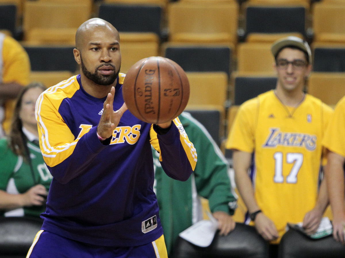 湖人隊傳奇名將Derek Fisher。（圖／美聯社／達志影像）