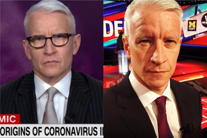 ▲ CNN 主播古柏採訪前駐華大使駱家輝。（圖／翻攝自 CNN Replay 臉書、 Anderson Cooper 臉書）