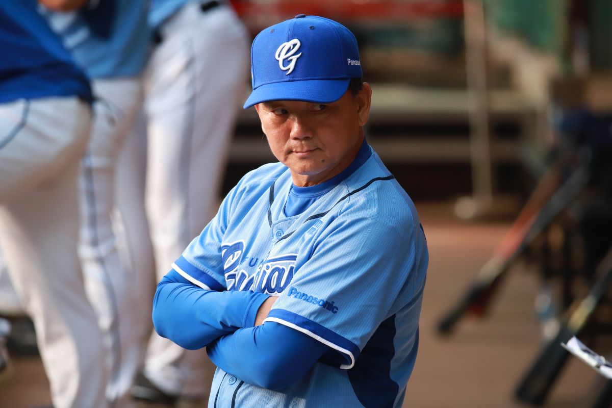 ▲富邦悍將總教練洪一中。（圖／記者葉政勳攝 , 2020.04.19）