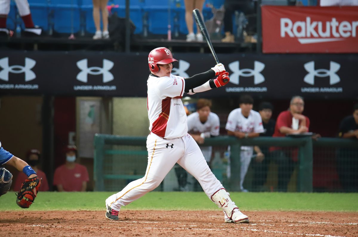 ▲樂天桃猿林泓育。（圖／記者葉政勳攝 , 2020.04.19）