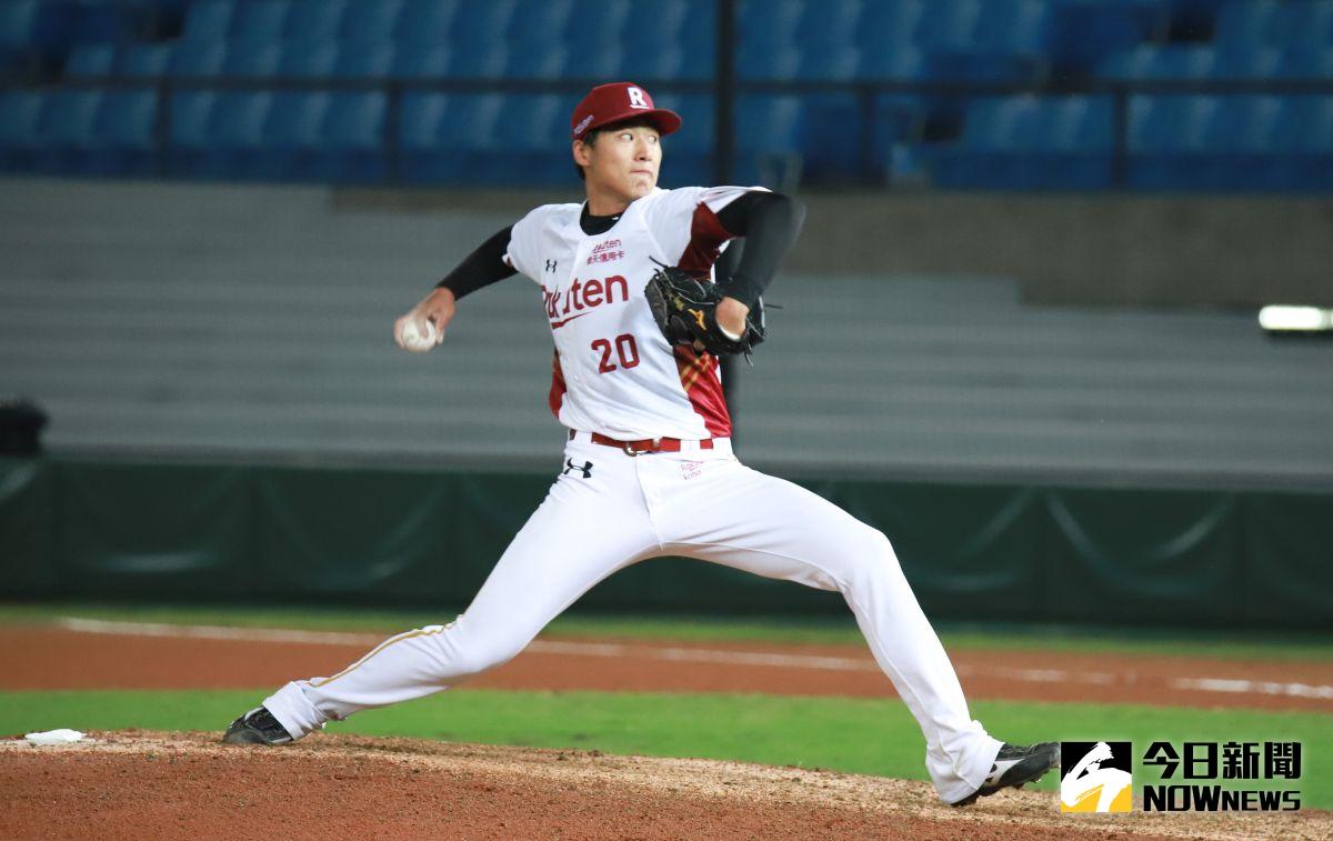 ▲樂天桃猿翁瑋均。（圖／記者葉政勳攝 , 2020.04.19）