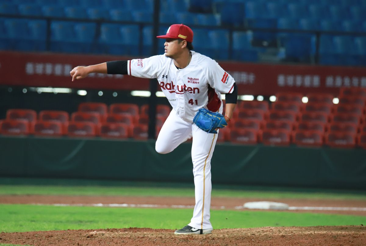 ▲樂天桃猿王躍霖。（圖／記者葉政勳攝 , 2020.04.19）