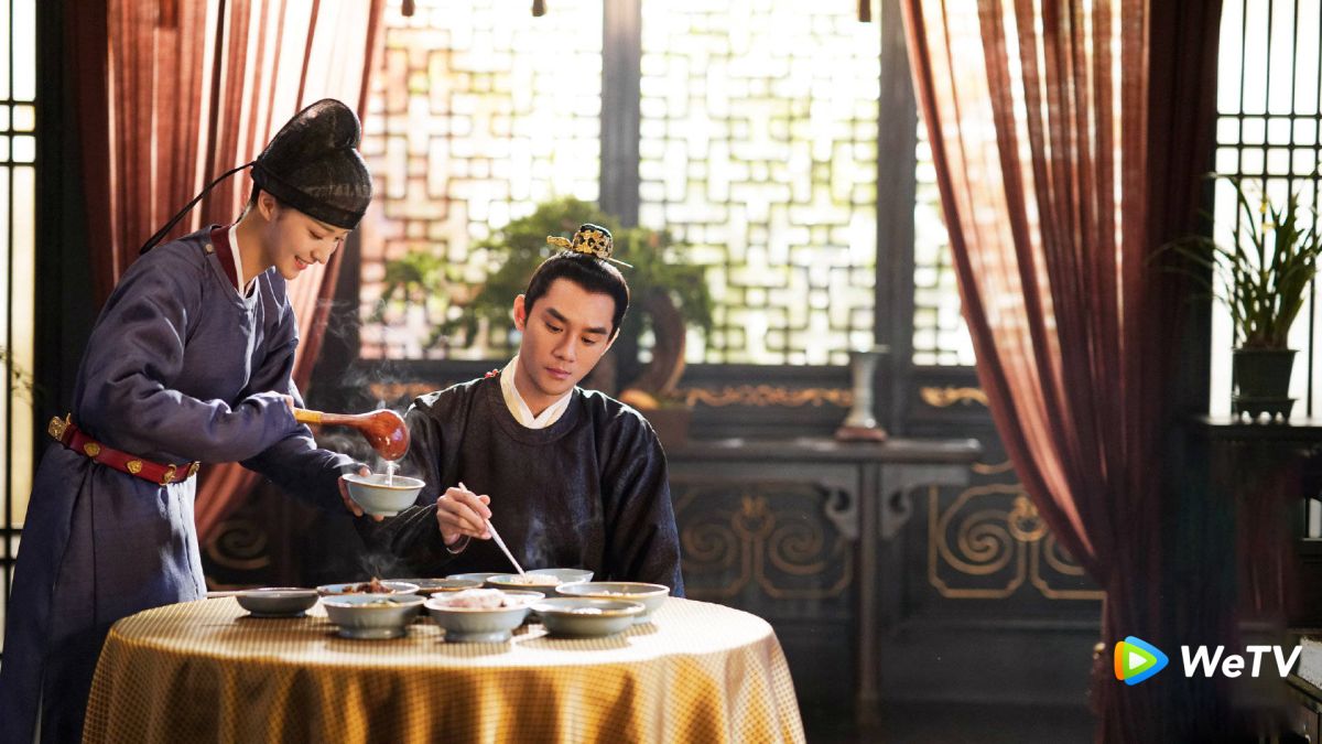 ▲王凱（右）在《清平樂》面對張妼晗猛丟直球。（圖／WeTV提供）