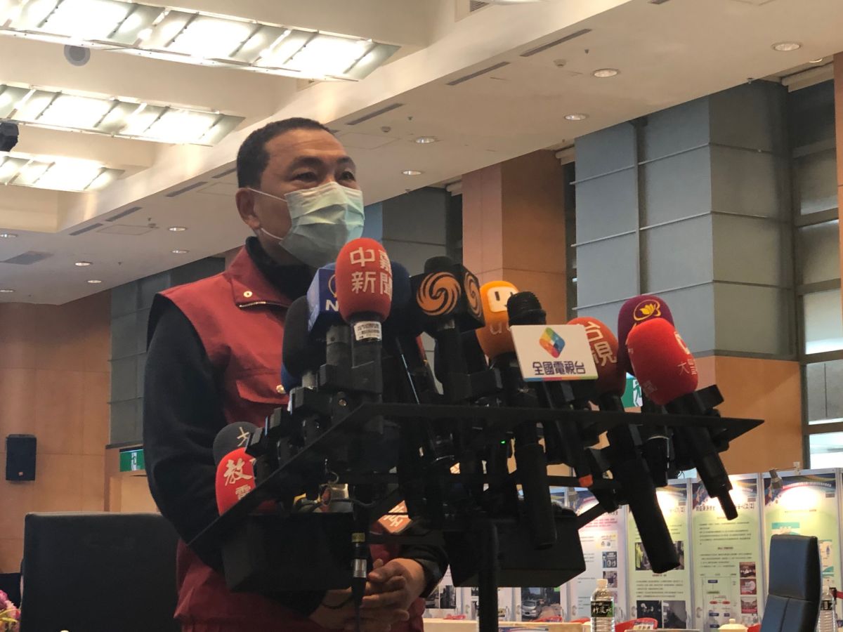 ▲新北市今（20）日實施「封城」兵推，由新北市長侯友宜與中央流行疫情指揮中心專家小組召集人張上淳共同主持。（圖/記者孫唯容攝,2020.04.20）