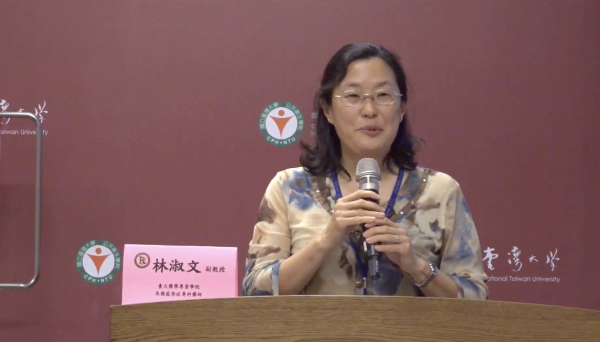 ▲ 林淑文說明，瑞德西韋現在在各國都沒有藥證，但是在伊波拉的經驗後，我們對於這個藥品有一定的認識。（圖／翻攝自台大公衛直播）