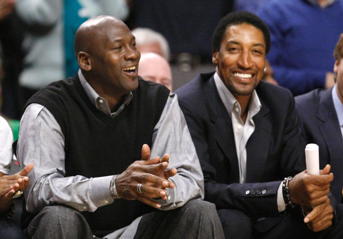 ▲Michael Jordan(左)、Scottie Pippen。（圖／美聯社／達志影像）