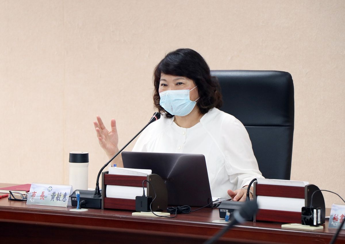 ▲嘉義市長黃敏惠鼓勵民眾響應「業者不戴口罩，我不買」。（圖/嘉巿府提供，2020.04.21）