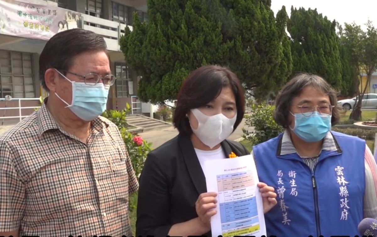 ▲縣長張麗善今天說明敦睦艦隊雲林確診案413及台中確診案404來雲林接觸者10人採檢皆為陰性，請鄉親安心。（圖／記者蘇榮泉攝，2020.04.21）