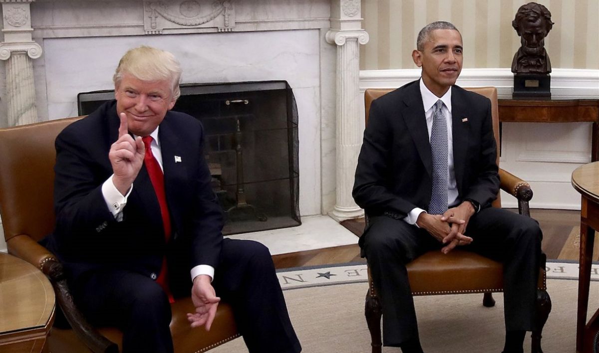 ▲川普與歐巴馬。（圖／翻攝自 Newsweek ）