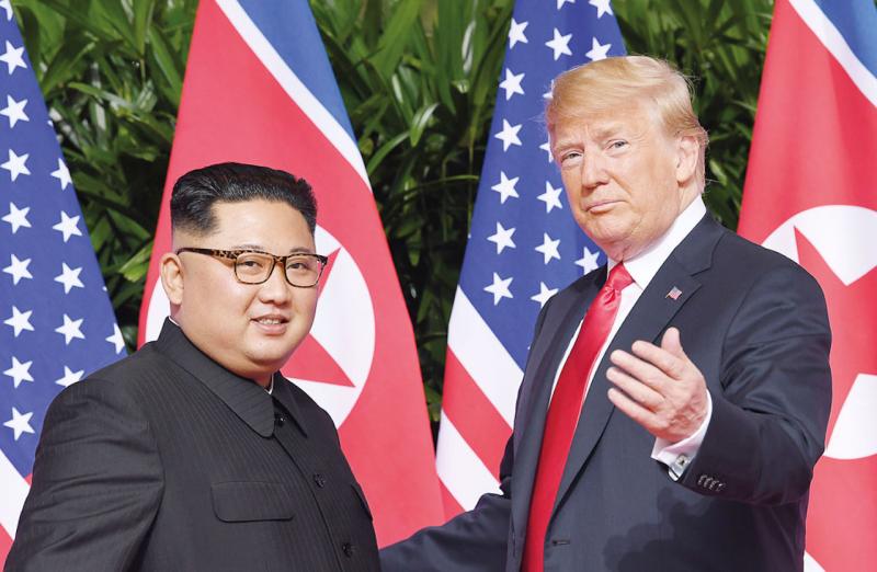 ▲Trump and Kim Jong Un. （圖／翻攝自 Dhaka Tribune ）