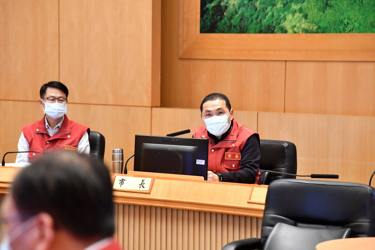 ▲侯友宜表示，新北市疫調目前採親訪和電話交叉進行，沒有碰到困難、非常順利。（圖／記者宋原彰攝，2020.04.22）