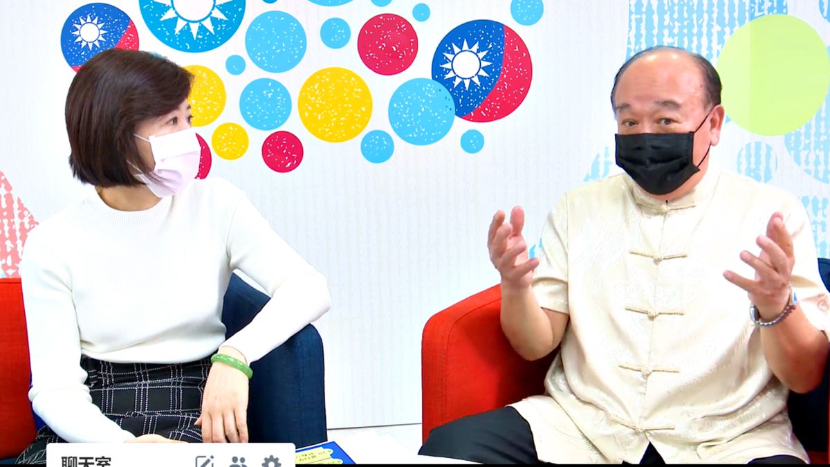 國民黨立委吳斯懷22日受邀國民黨文傳會主委王育敏的直播。( 圖 / 國民黨提供 )
