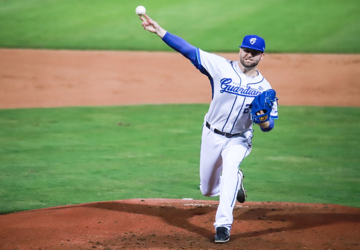 ▲富邦悍將洋投伍鐸。（圖／記者葉政勳攝 , 2020.04.22）