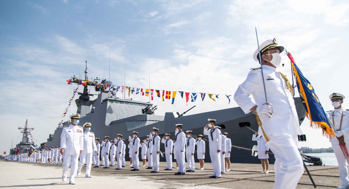 ▲每年敦睦艦隊都會出訪友邦，藉由實作培養見習官兵的各項海上技能。（圖／軍聞社）