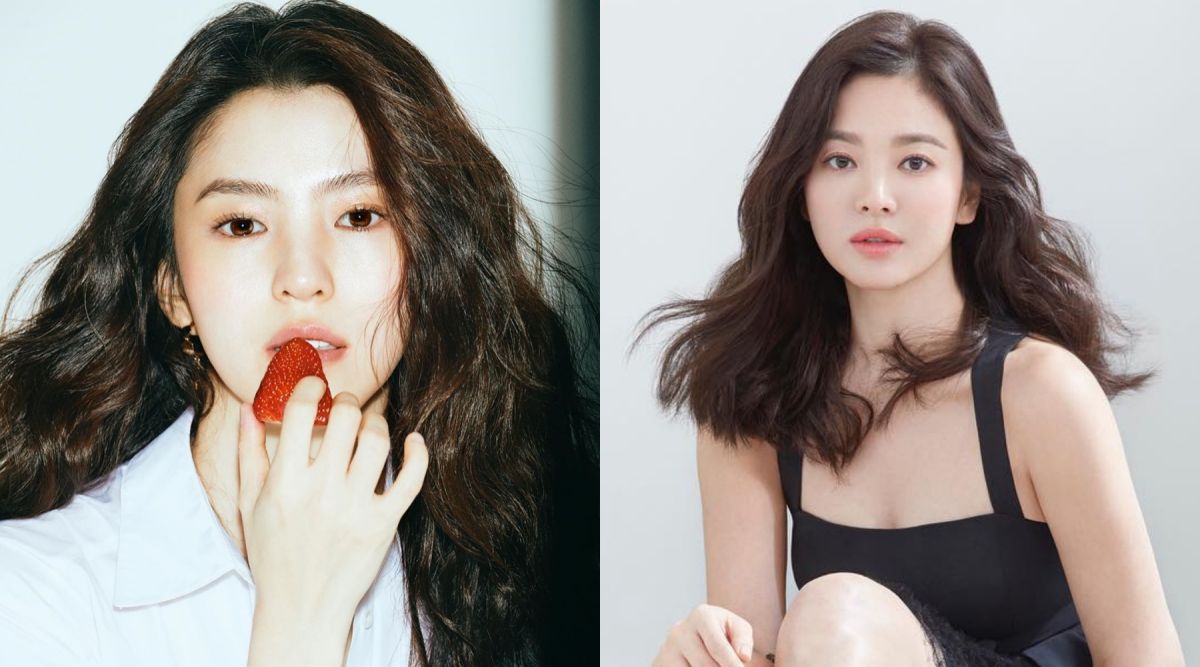 ▲韓素希（左）畫報神似宋慧喬，網友也驚呆。（圖／韓素希、宋慧喬IG）
