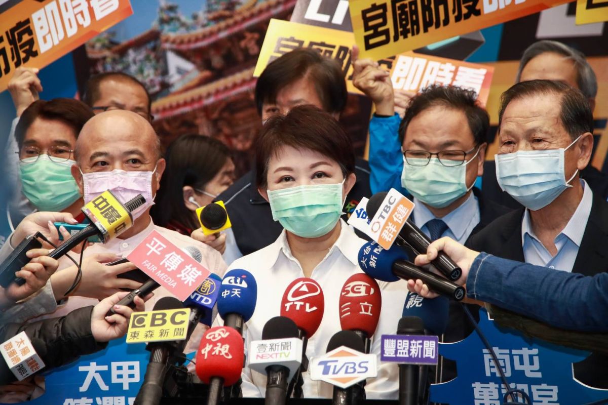 ▲新冠肺炎變化莫測！市長盧秀燕指出，市府預計本周六上午採取正式演習「有備無患」。 (圖／柳榮俊翻攝2020.4.23)